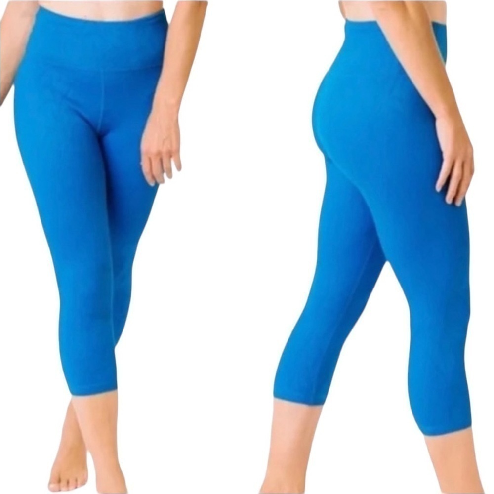 Zyia Royal Blue Willow Light N Tight Hi-Rise Crop Legging